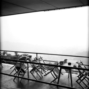 Terras met uitzicht op Port of Spain op Trinidad, Bestanddeelnr 252-5366