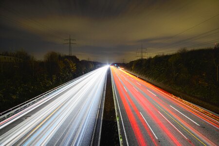 Traffic lights spotlight photo