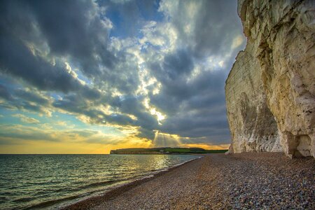 Cliff beach coast