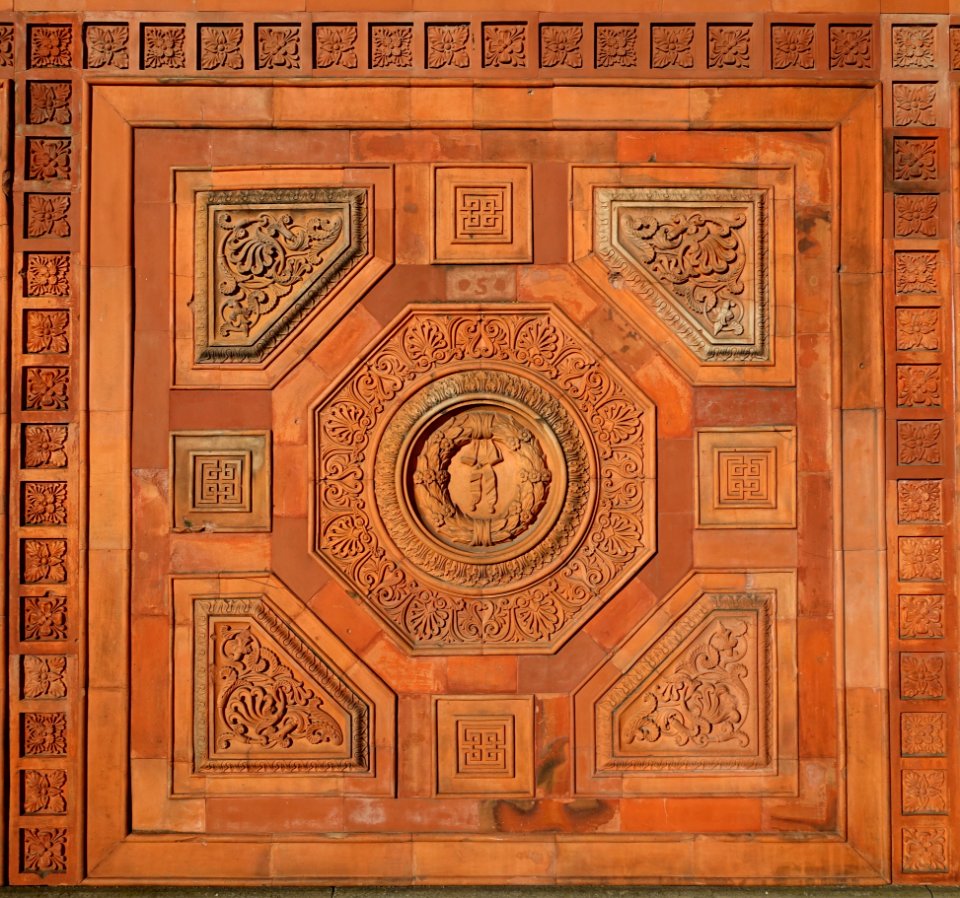 Terracotta wall - Wilhelma Zoo - Stuttgart, Germany - DSC01692
