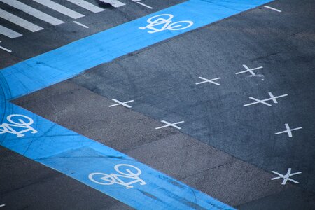 Cyclists road away photo