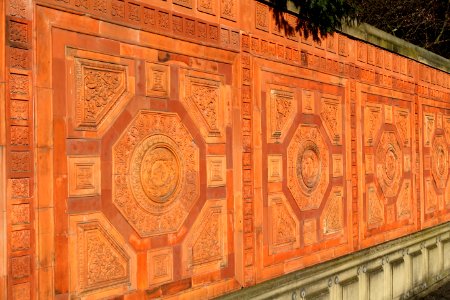 Terracotta wall - Wilhelma Zoo - Stuttgart, Germany - DSC01687