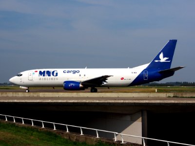 TC-MCF MNG Airlines Boeing 737-4K5(SF) - cn 24126 taxiing, 25august2013 pic-006