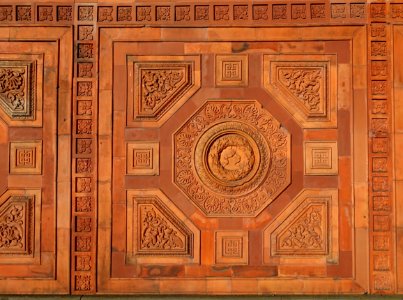 Terracotta wall - Wilhelma Zoo - Stuttgart, Germany - DSC01689
