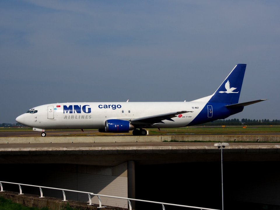 TC-MCF MNG Airlines Boeing 737-4K5(SF) - cn 24126 taxiing, 25august2013 pic-005