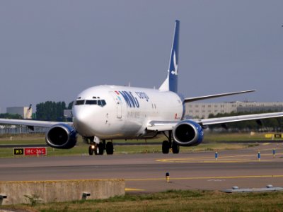 TC-MCF MNG Airlines Boeing 737-4K5(SF) - cn 24126 taxiing, 25august2013 pic-001
