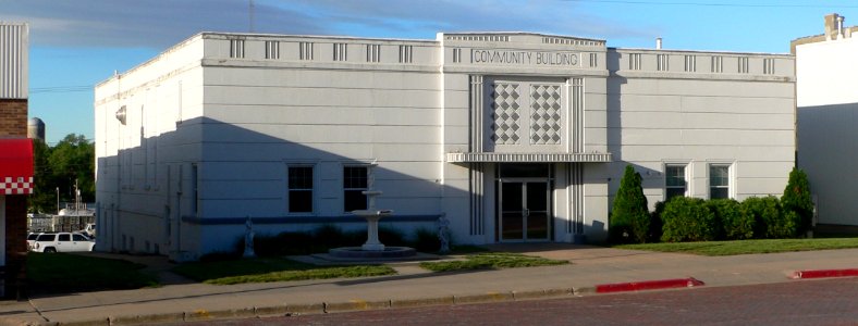 Tecumseh, Nebraska Community Bldg from NE 1