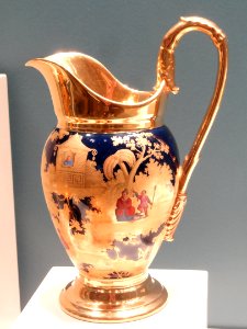 Tea and Coffee Service, c. 1820, Denuelle Porcelain Manufactory, Paris, porcelain, enamel, gilding - Art Institute of Chicago - DSC09840