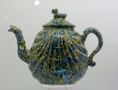 Teapot, Staffordshire, England, c. 1740-1745, glazed earthenware - Montreal Museum of Fine Arts - Montreal, Canada - DSC09222 photo