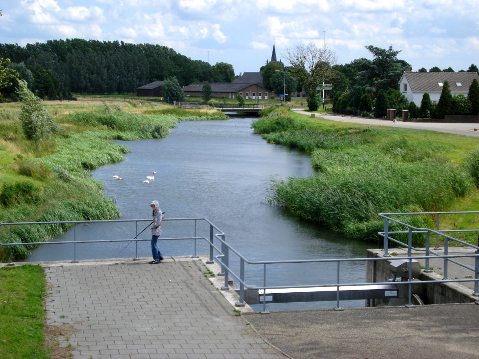 Teeffelen, Teeffelense wetering avec vue sur le village
