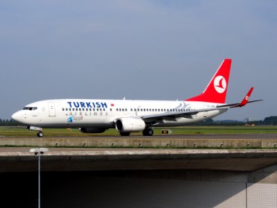 TC-JFE Turkish Airlines Boeing 737-8F2(WL) - cn 29767 taxiing, 25august2013 pic-004