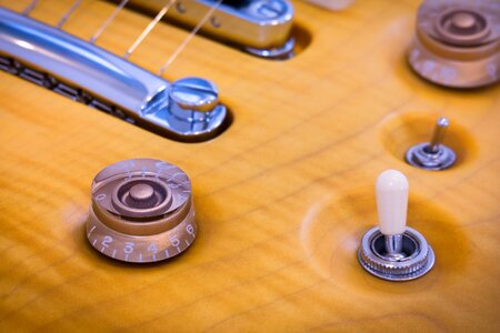 Potentiometer electric guitar music photo