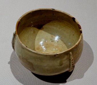 Tea bowl with brush marks, Mujihakeme type, known as 'Murakumo', Korea, Joseon dynasty, 1500s AD, ceramic - Tokyo National Museum - Tokyo, Japan - DSC08066