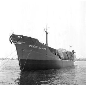 Tanker Dutch Sailor te Stikkeveen op werf De Groot en Van Vliet te water gelaten, Bestanddeelnr 918-6866