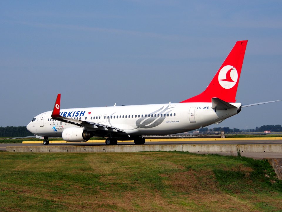 TC-JFE Turkish Airlines Boeing 737-8F2(WL) - cn 29767 taxiing, 25august2013 pic-008