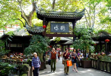 Teahouse in Peoples Park - Chengdu, China - DSC05350