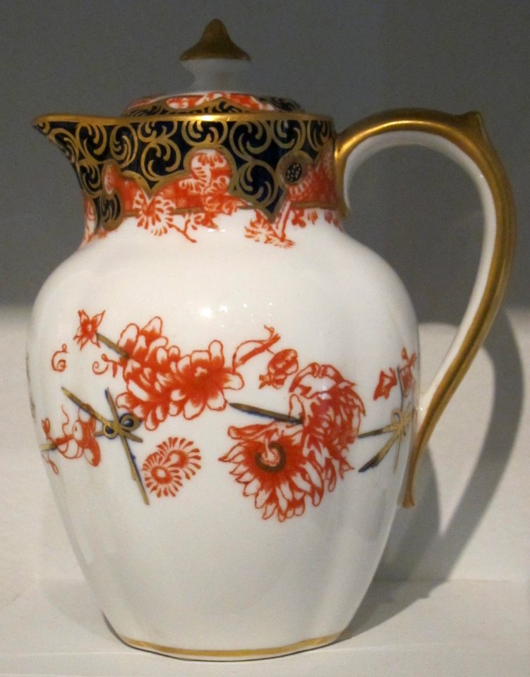 Tea pot, c. 1900, English, Royal Crown Derby, hard-paste porcelain, Honolulu Museum of Art