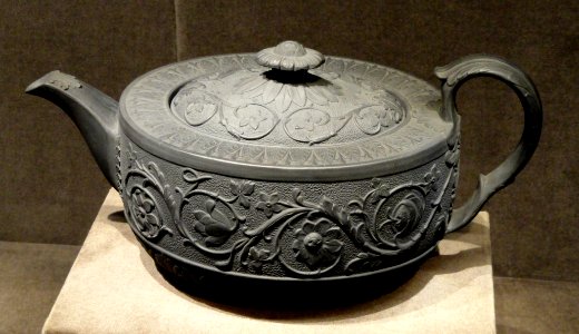 Teapot, about 1810, Elijah Mayer & Son, black basalt - Cleveland Museum of Art- DSC08876 photo