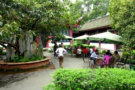 Teahouse in Baihuatan Park - Chengdu, China - DSC03885