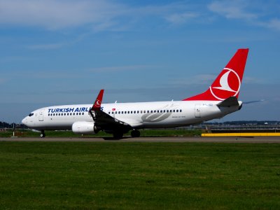 TC-JGO Turkish Airlines Boeing 737-8F2(WL) taxiing at Schiphol (AMS - EHAM), The Netherlands, 18may2014, pic-4