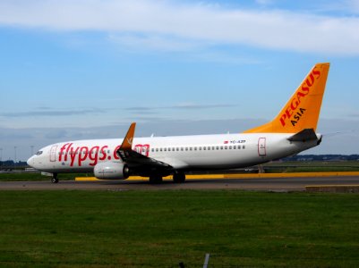 TC-AZP Boeing 737-82R(WL) Pegasus taxiing at Schiphol (AMS - EHAM), The Netherlands, 18may2014, pic-3
