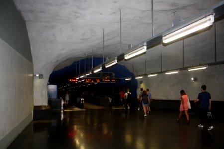 T-Centralen gång till blåa linjen 1