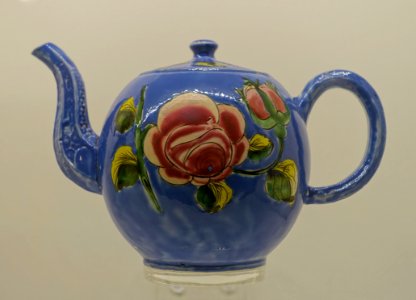 Teapot, England, probably Staffordshire, c. 1760, salt-glazed stoneware - Montreal Museum of Fine Arts - Montreal, Canada - DSC09230 photo