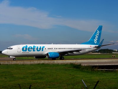 TC-TJJ Boeing 737-8S3(WL) Corendon Airlines taxiing at Schiphol (AMS - EHAM), The Netherlands, 18may2014, pic-2