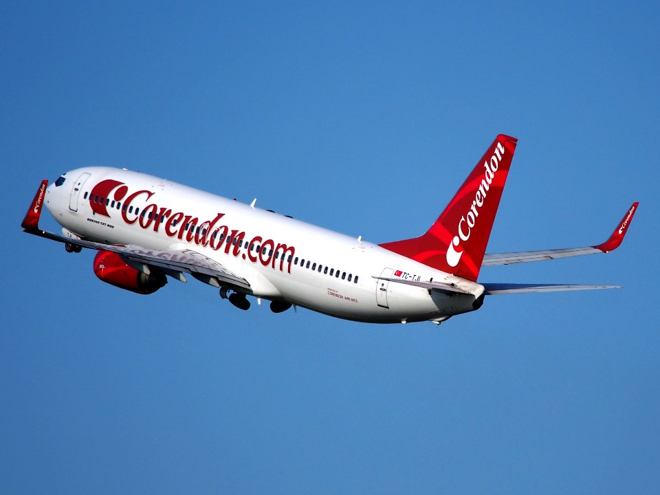 TC-TJI Corendon Boeing 737-800 takeoff from Schiphol (AMS - EHAM), The Netherlands, 18may2014