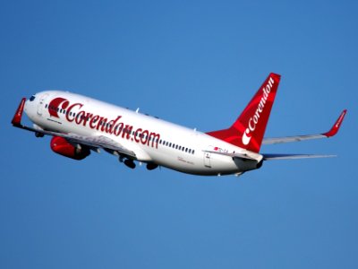 TC-TJI Corendon Boeing 737-800 takeoff from Schiphol (AMS - EHAM), The Netherlands, 18may2014