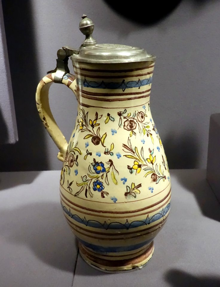 Tankard, perhaps Slovakia, late 1700s, ceramic - Museum of Anthropology, University of British Columbia - DSC08784