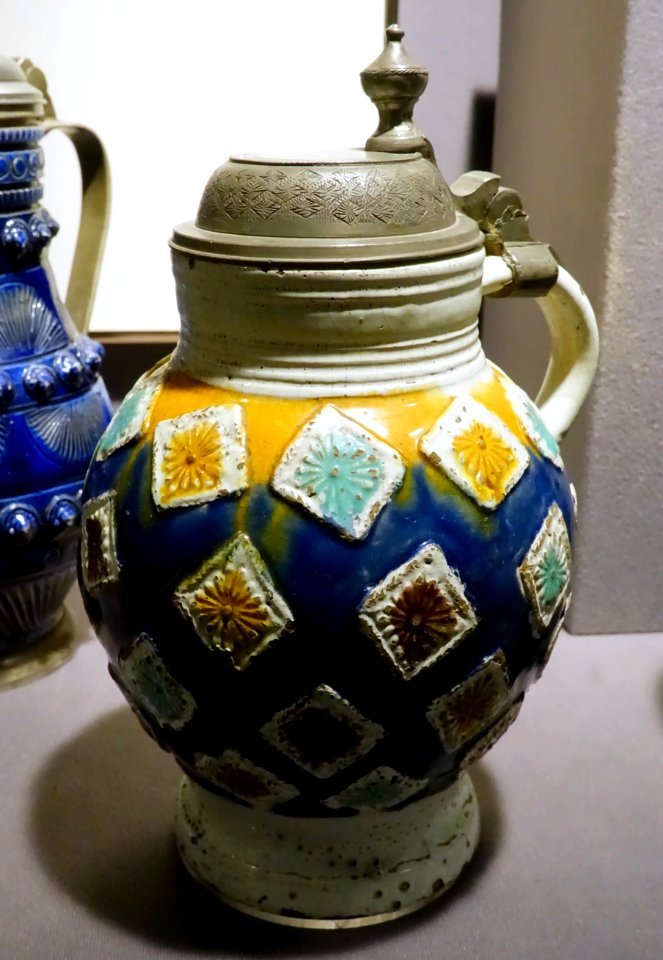 Tankard, perhaps Austria, early 1600s, stoneware - Museum of Anthropology, University of British Columbia - DSC09073