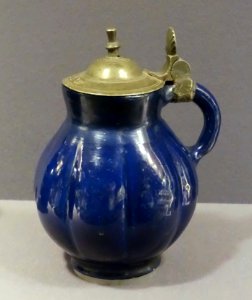 Tankard, Slovakia, early 1600s, Haban marbled ware - Museum of Anthropology, University of British Columbia - DSC08949