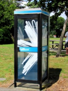 Telephone booth in New Zealand