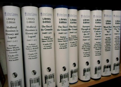 Teaching Company courses on CD audio at Berkeley Heights library