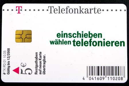 Telefonkarte 5€ Rück