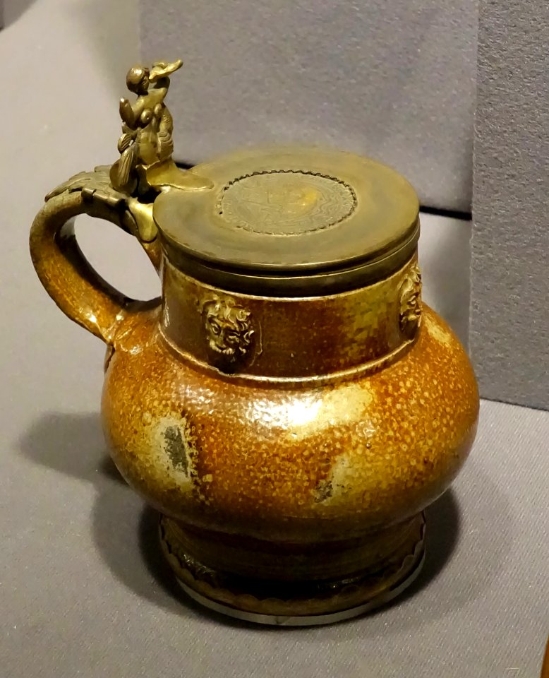 Tankard, England, perhaps London, 1600s, stoneware - Museum of Anthropology, University of British Columbia - DSC09145