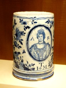 Tankard, London, dated 1722, commemorating Queen Anne - Nelson-Atkins Museum of Art - DSC08801