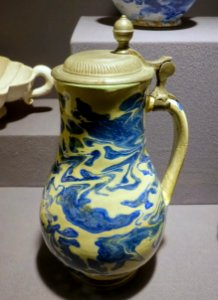 Tankard, Slovakia, late 1600s, Haban marbled ware - Museum of Anthropology, University of British Columbia - DSC08951