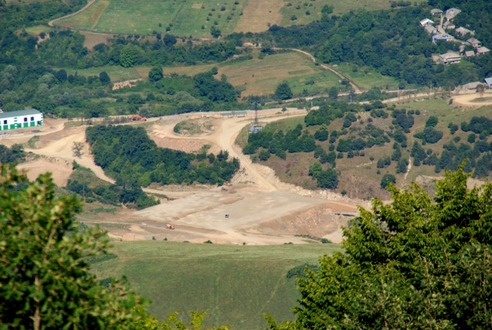 Teghut Mine 2012 - Construction of tailings dump