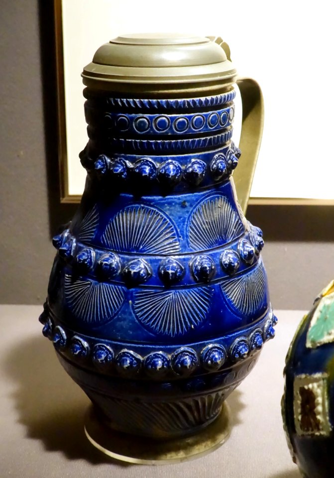 Tankard, Germany, Kreussen, 1500s, stoneware - Museum of Anthropology, University of British Columbia - DSC09070