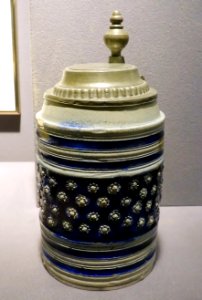 Tankard, Germany, Westerwald, 1600s, stoneware - Museum of Anthropology, University of British Columbia - DSC09075