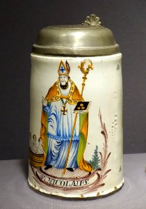 Tankard, Germany, Cologne or Poppelsdorf, 1750-1800, stoneware - Museum of Anthropology, University of British Columbia - DSC09083