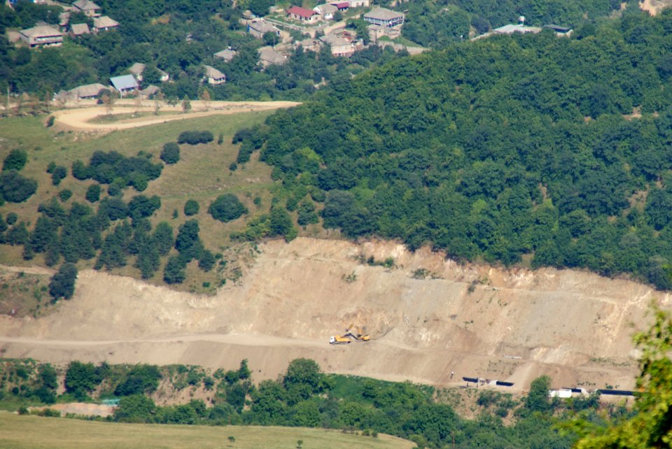Teghut Mine 2012 - Construction of tailings dump 2