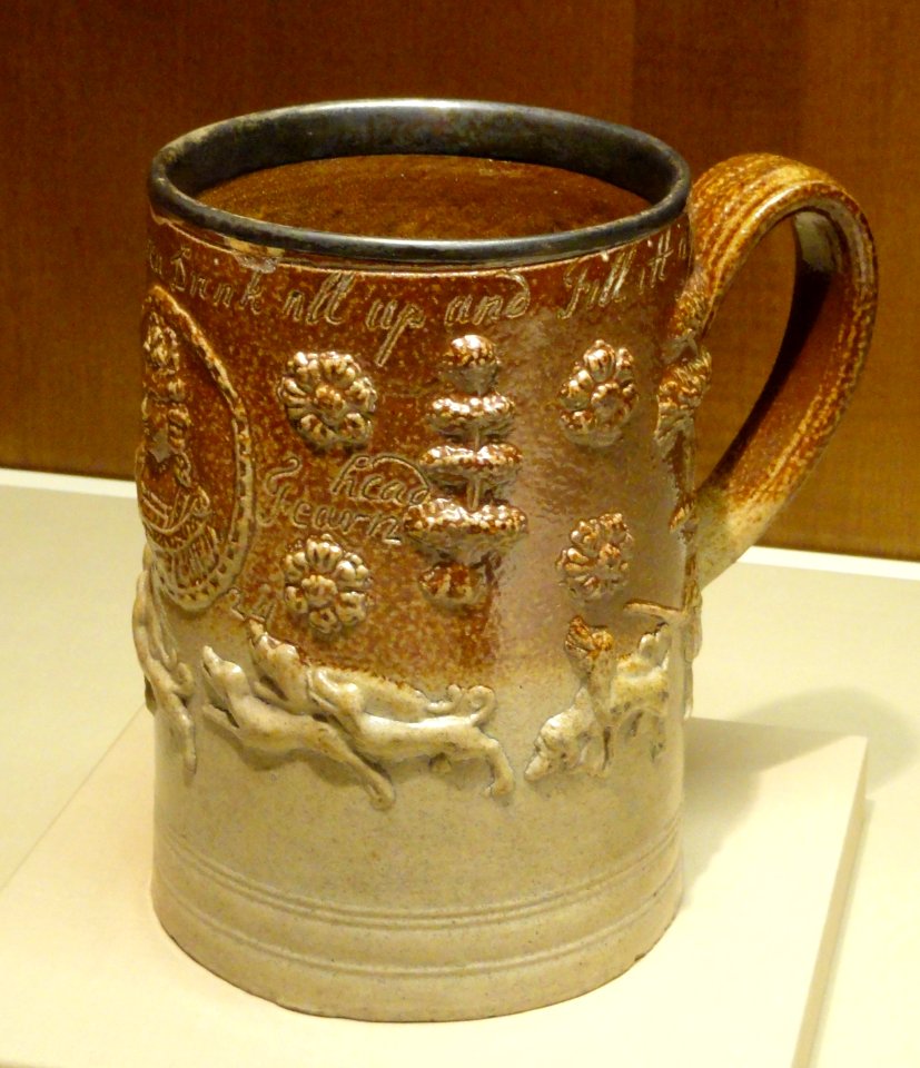 Tankard, John Dwight, Fulham, dated 1724 - Nelson-Atkins Museum of Art - DSC08698