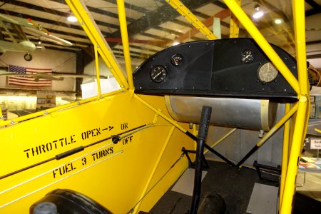 Taylor Cub interior - Oregon Air and Space Museum - Eugene, Oregon - DSC09862