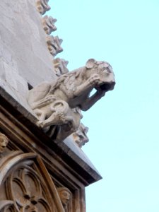 Tarragona - Catedral, gárgola en la fachada principal