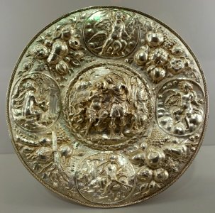 Tassa, British, maker's mark a cipher, apparently IB or SB, 1683-1684, silver - Fogg Art Museum, Harvard University - DSC01349