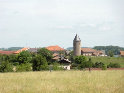 Tarquimpol (Moselle) vue du village