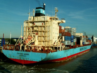 Tasinge Mearsk aft Port of Antwerp 10-Oct-2005